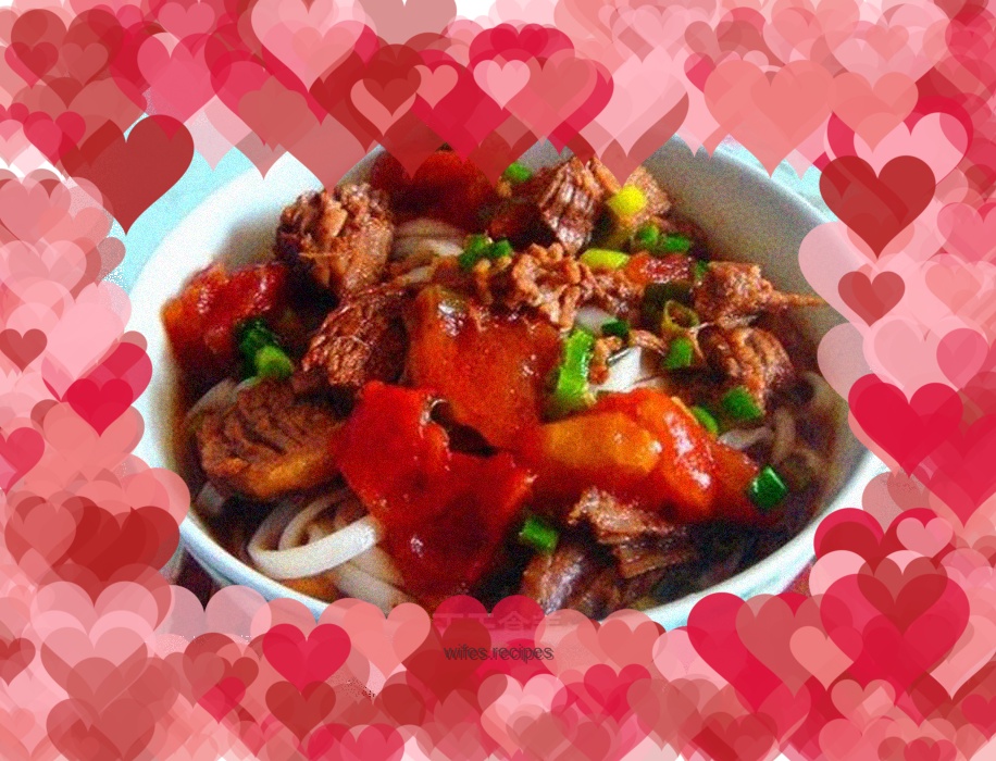 Lazy version of tomato beef noodles