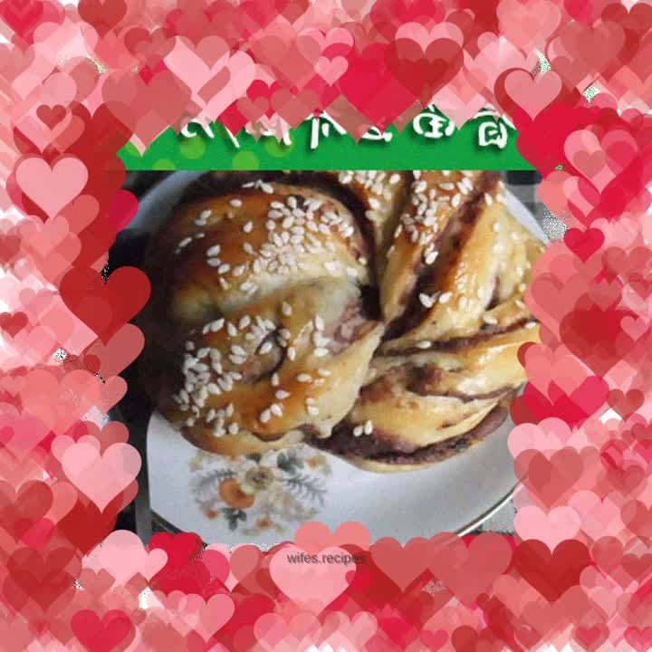 Osmanthus bean paste bread