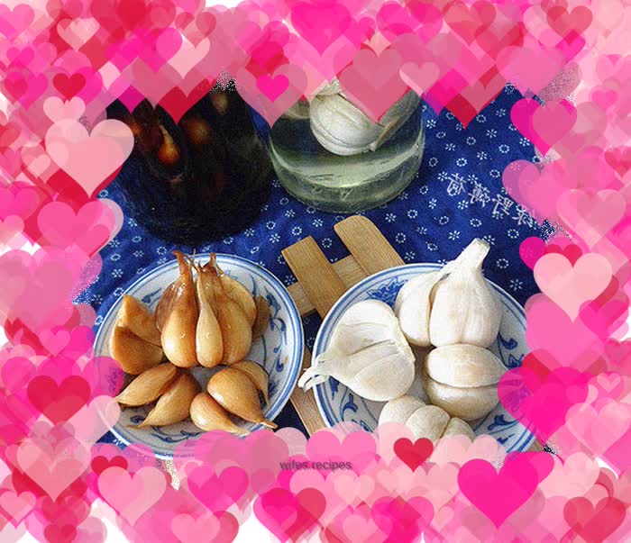 Double flavor pickled new garlic - sweet and sour garlic + pickled salty garlic