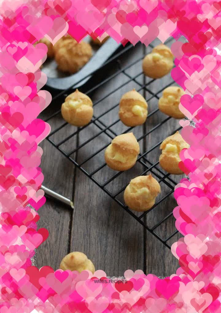 [Tomato Recipe] Custard Puffs - Experience another kind of ice cream-like filling