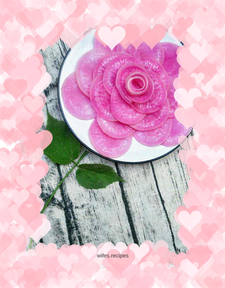 Such a beautiful rouge radish must be learned