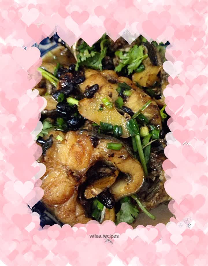 【Braised fish with black bean paste】Home cooking