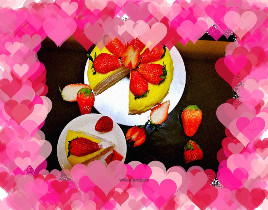 Strawberry layer cake