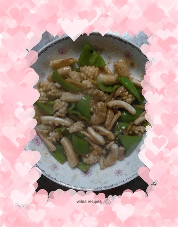 Squid with oyster sauce