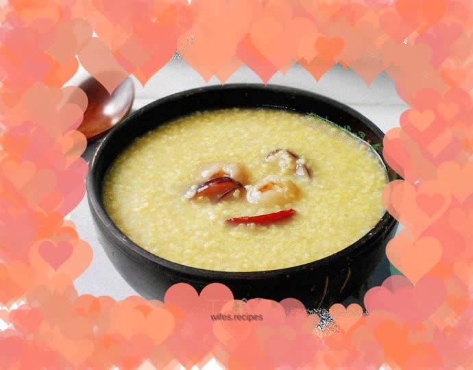 Red dates, longan and millet porridge