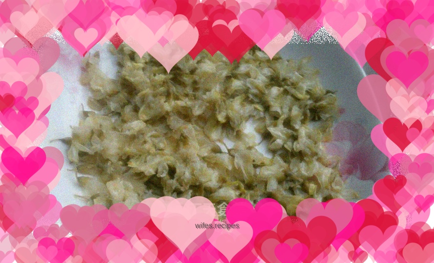 Steamed Sophora japonica