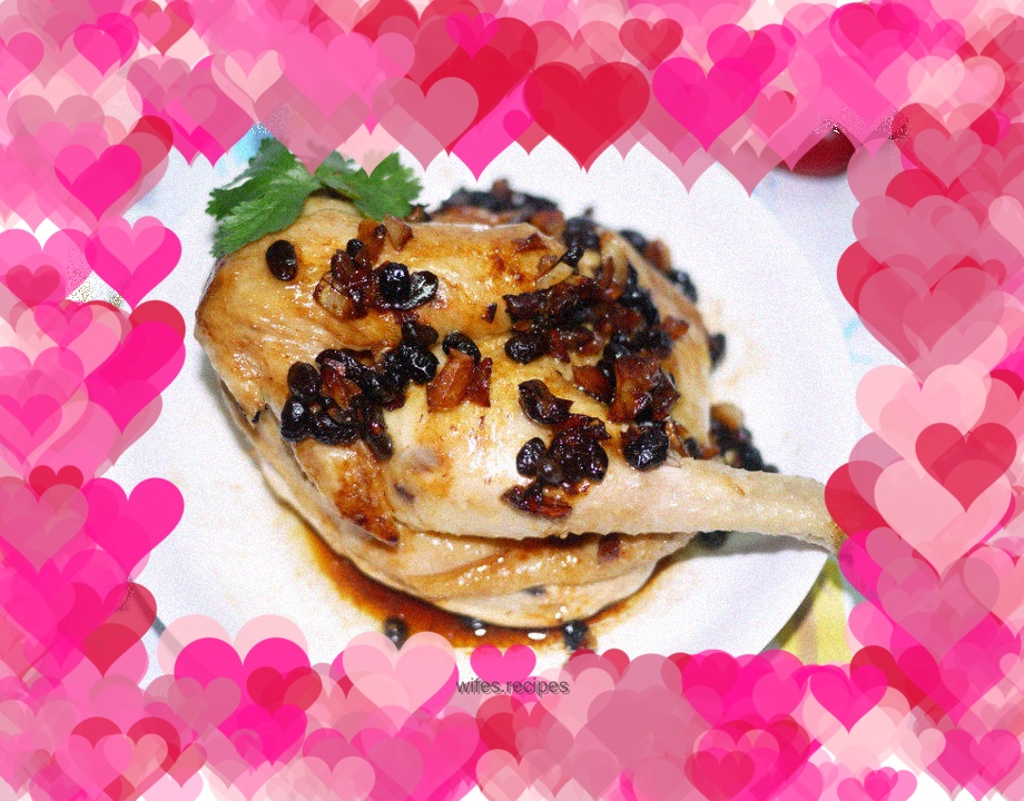 Rice Cooker Baked Chicken with Black Bean Sauce