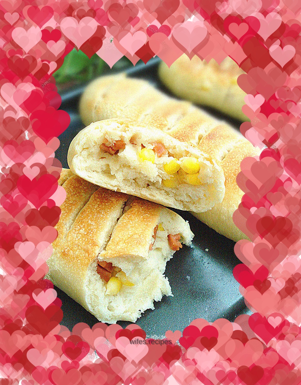 Corn and Ham Baguette