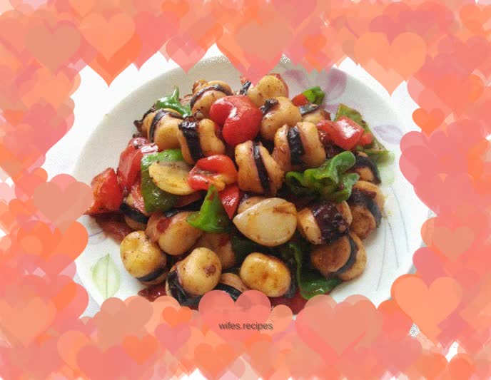 Cumin-roasted giant squid