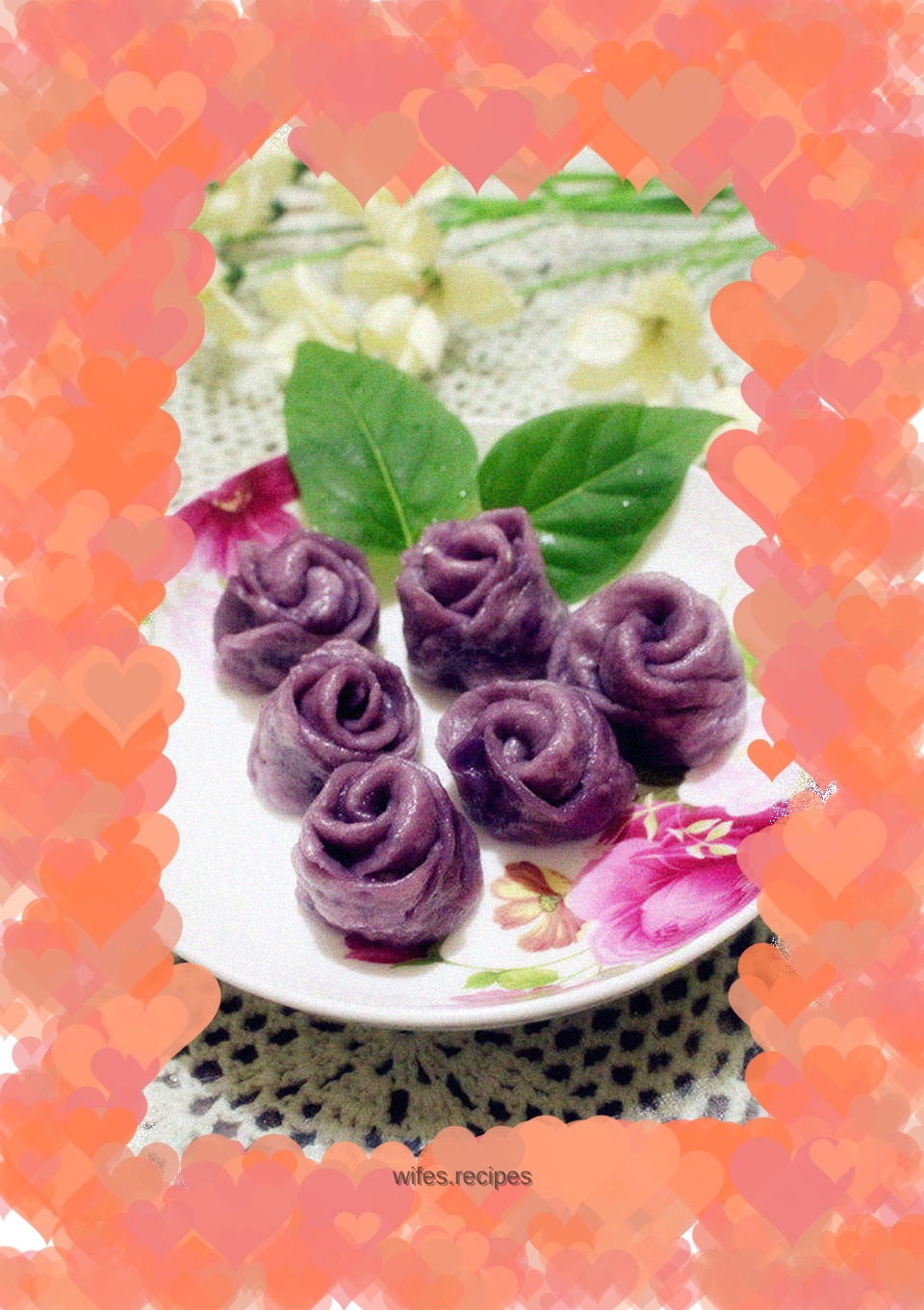 Purple sweet potato rose