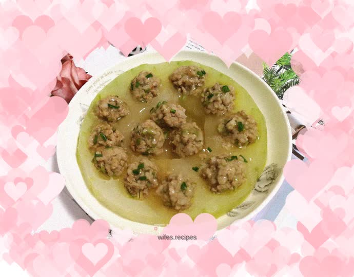 Winter melon stuffed with meat