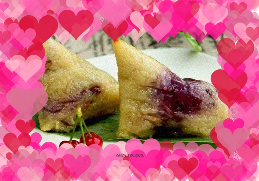 Rose Purple Sweet Potato Rice Dumpling