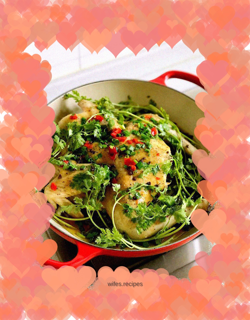 Anhydrous scallion oil chicken