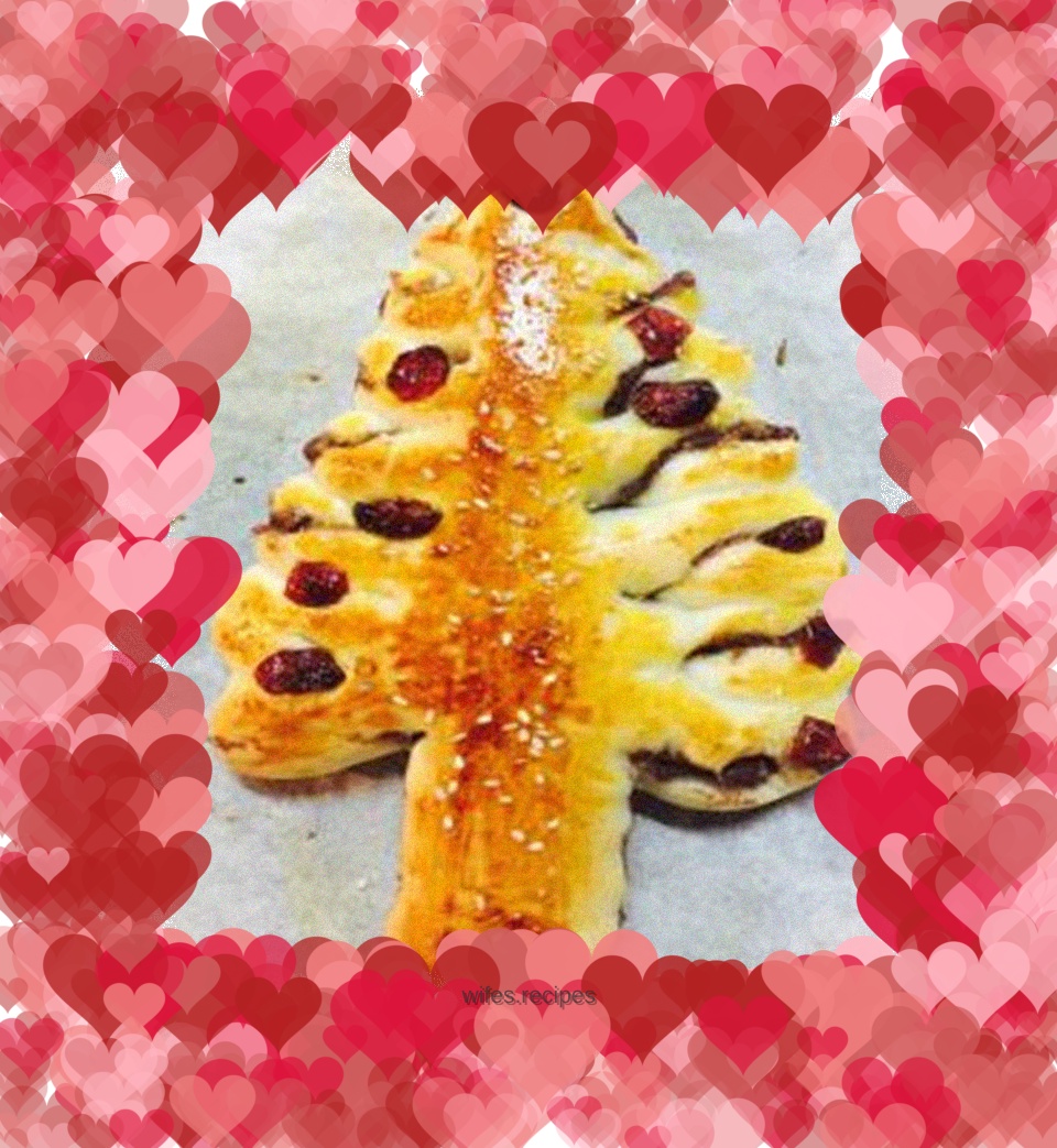 Christmas tree bread