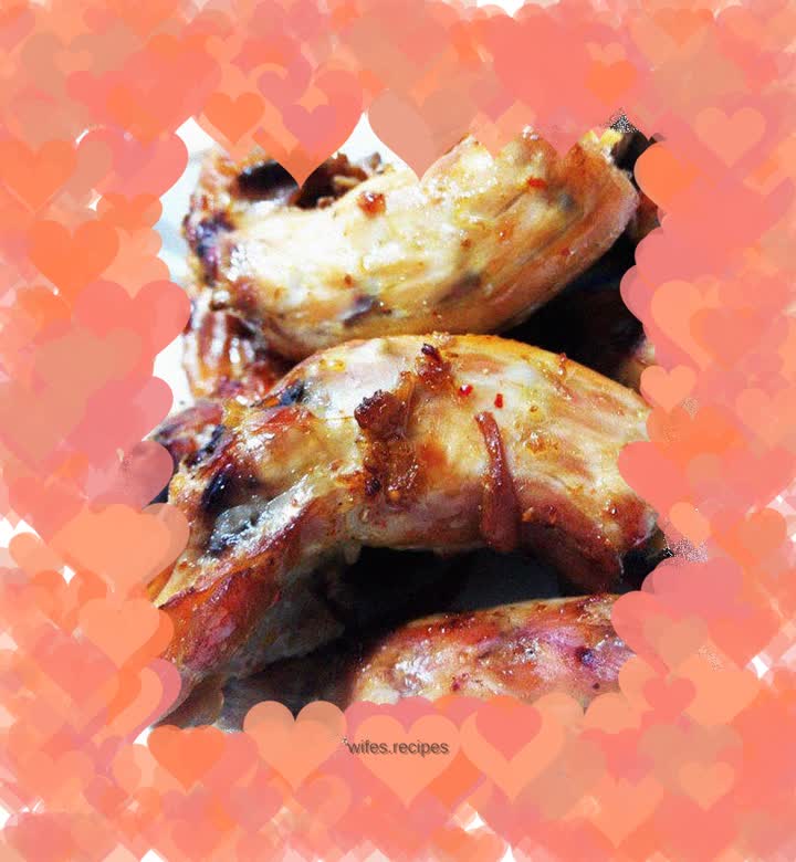 Spicy grilled chicken neck - garlicky, tender and fragrant