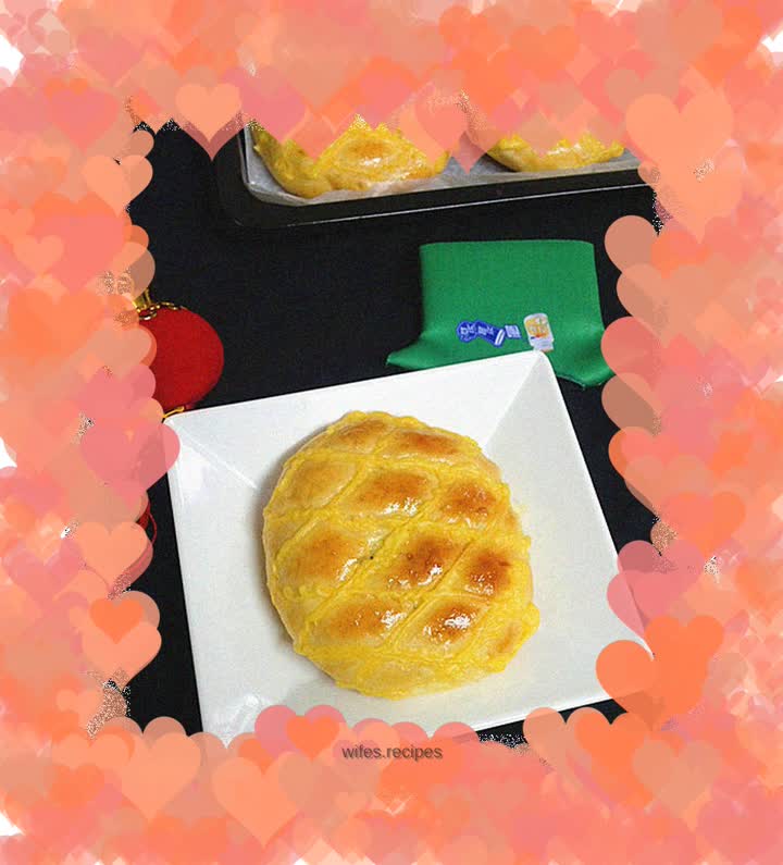 Custard Grit Bean Paste Buns