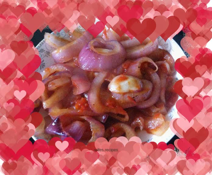 [Tomato and Onion Rings] Sweet and sour with the slight spiciness of onions