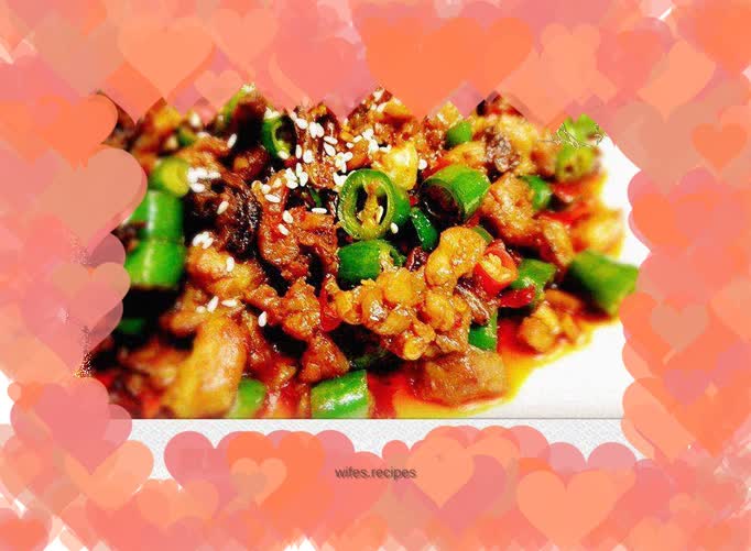 Chicken with mushrooms and pepper