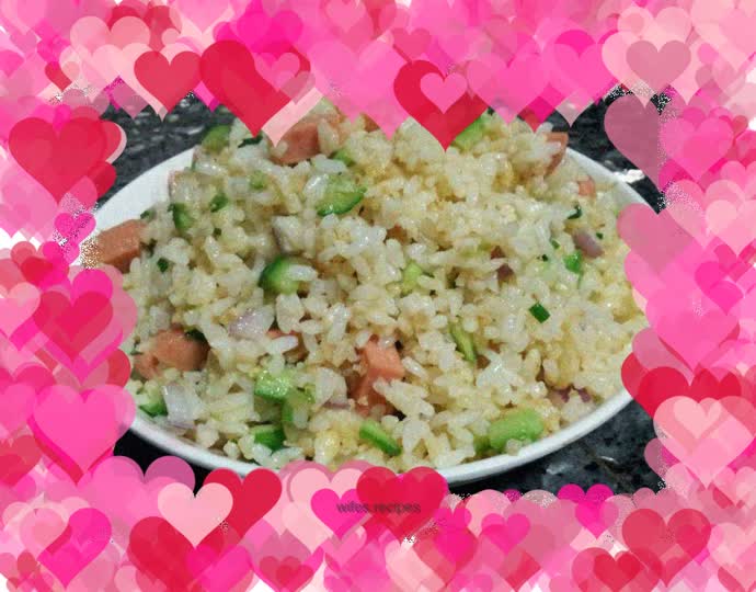 Duck egg version of egg fried rice