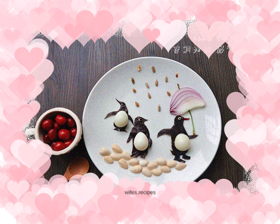 [Let’s take on the important task of eggs together] Creative presentation of eggs – Penguins looking for a home