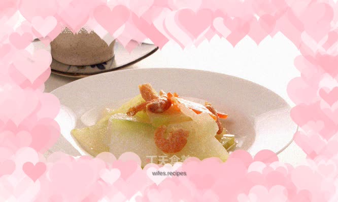 Dried glutinous rice and winter melon