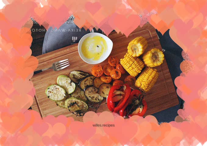 Grilled vegetable platter