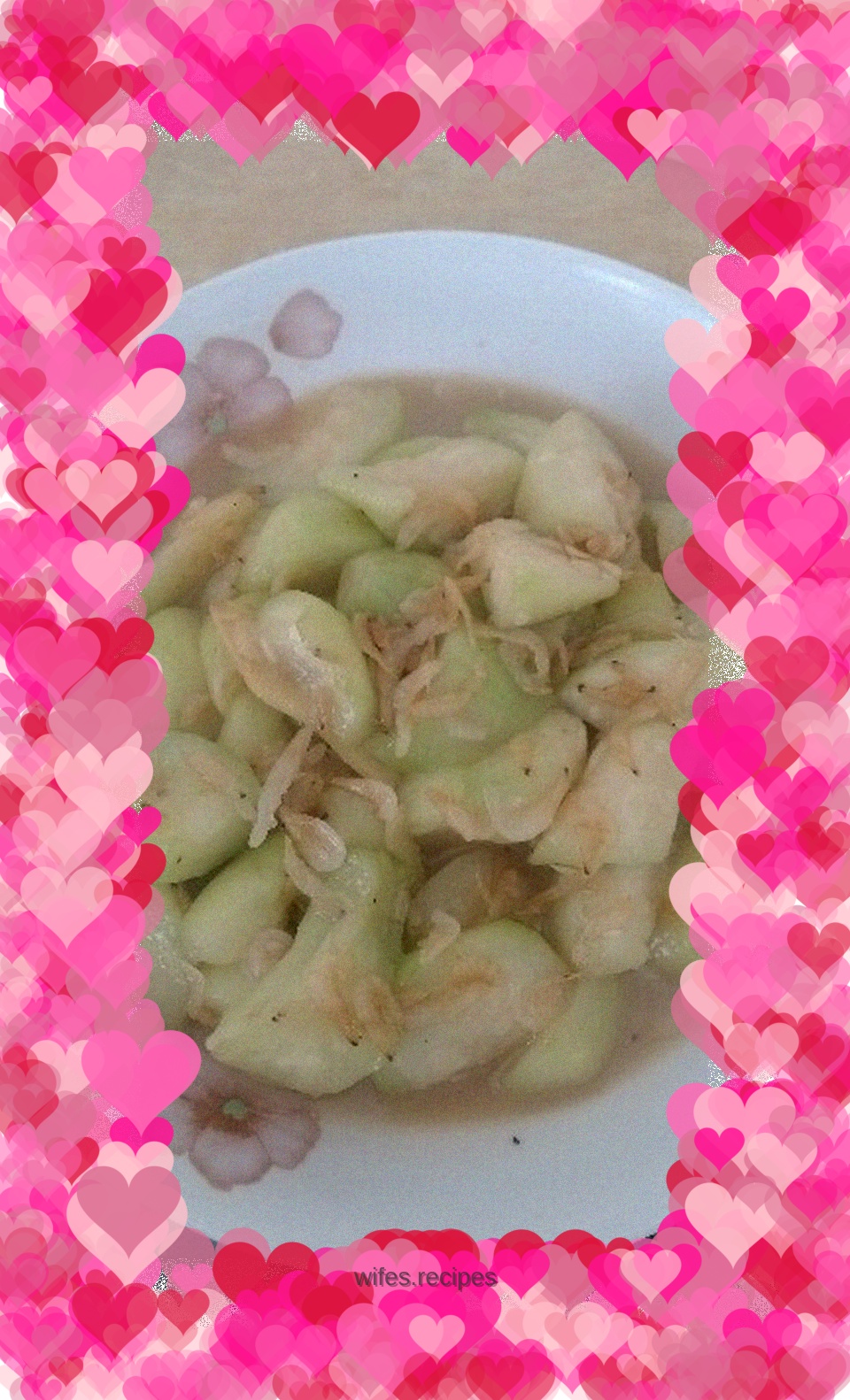 Roasted shrimp skin with loofah
