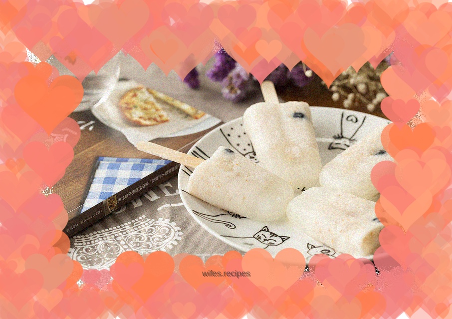 Super refreshing lychee popsicles