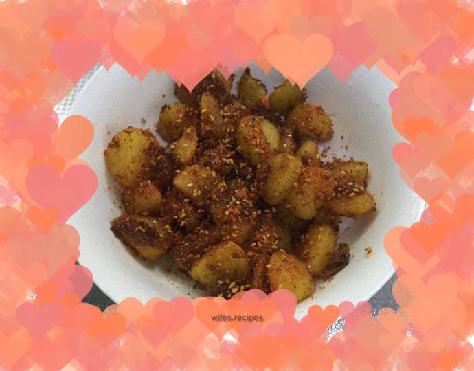 Mildly spicy baby potatoes