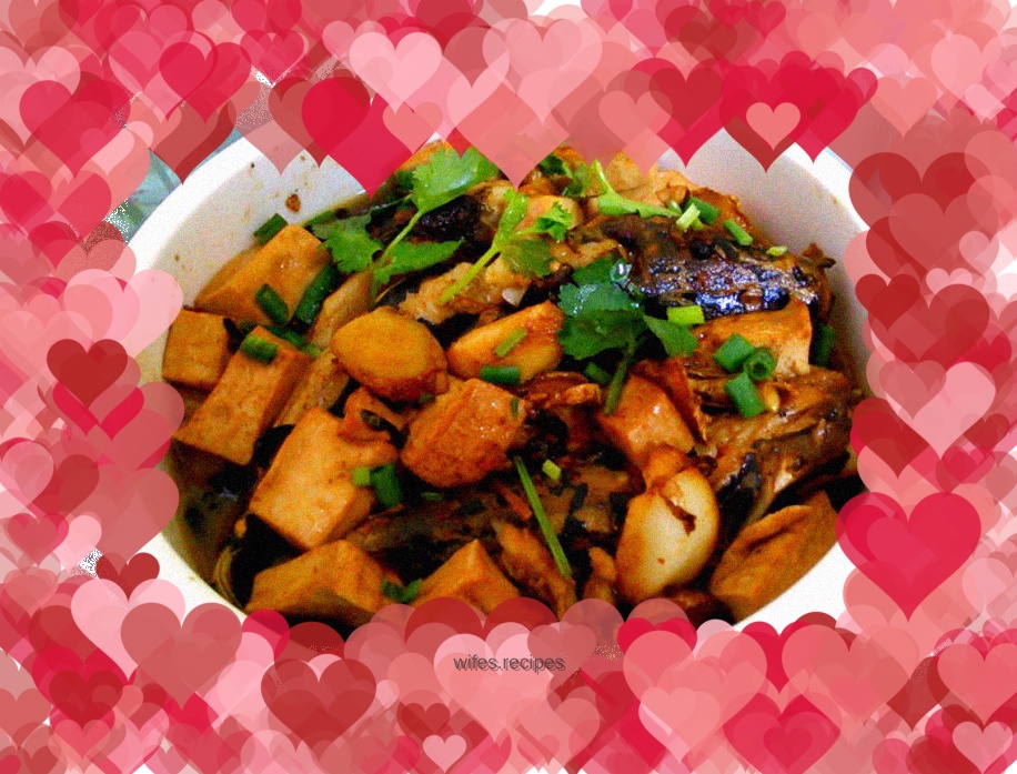 Yellow bone fish stewed with tofu