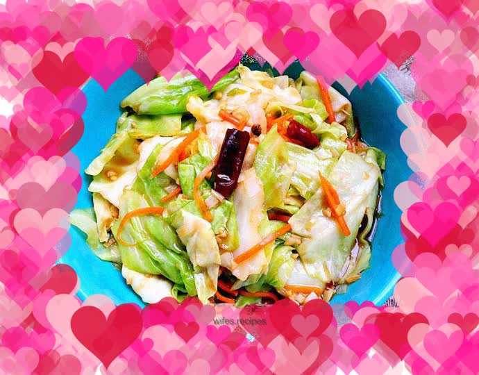 Hand-shredded cabbage