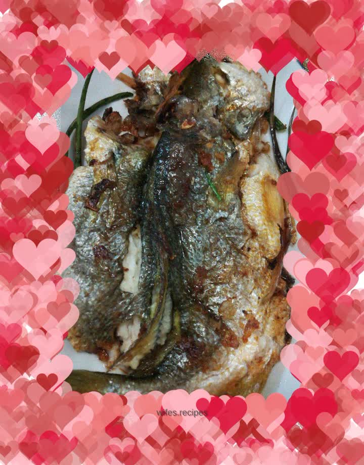 Pan-fried sea fish