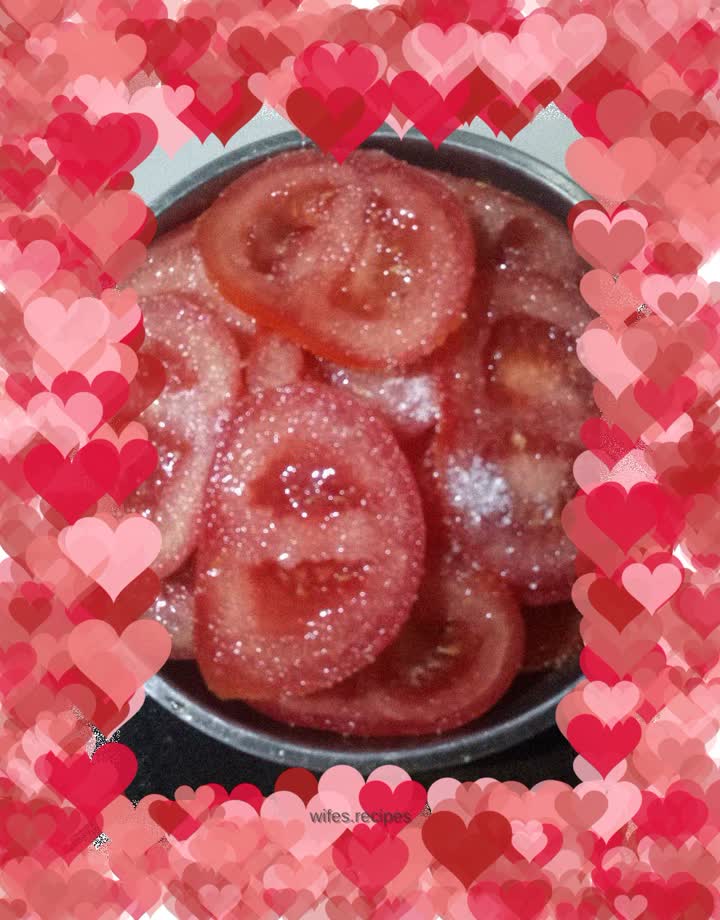 Tomatoes 🍅 coated in sugar