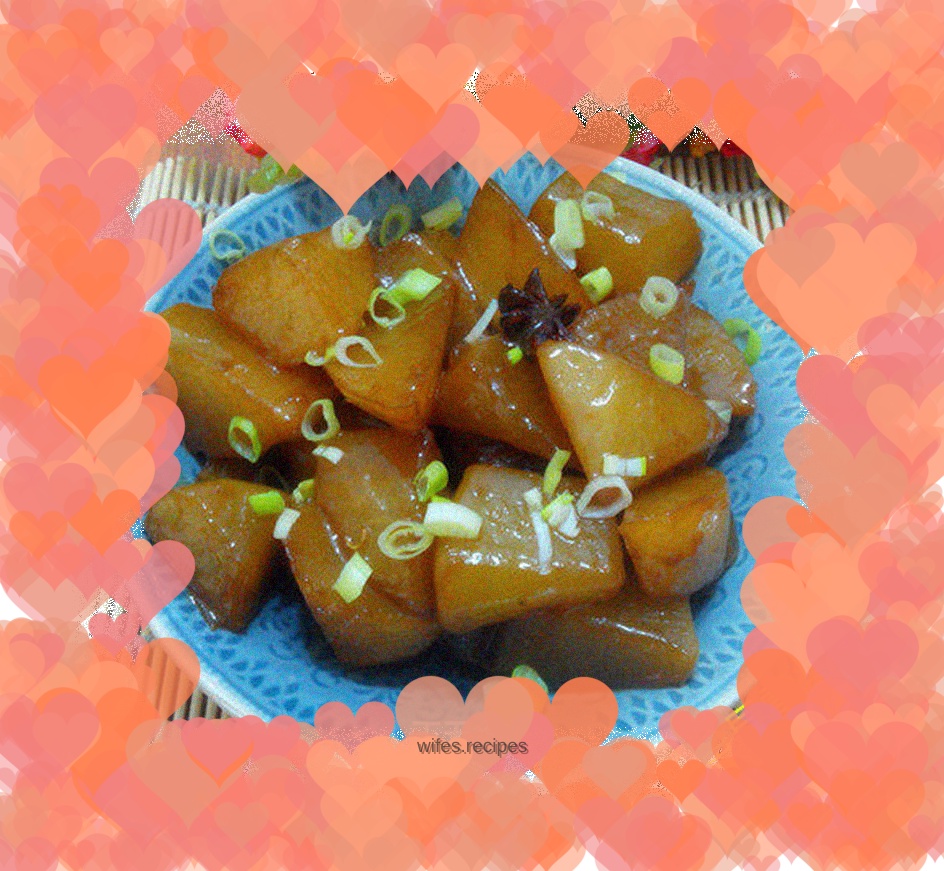 Braised white radish