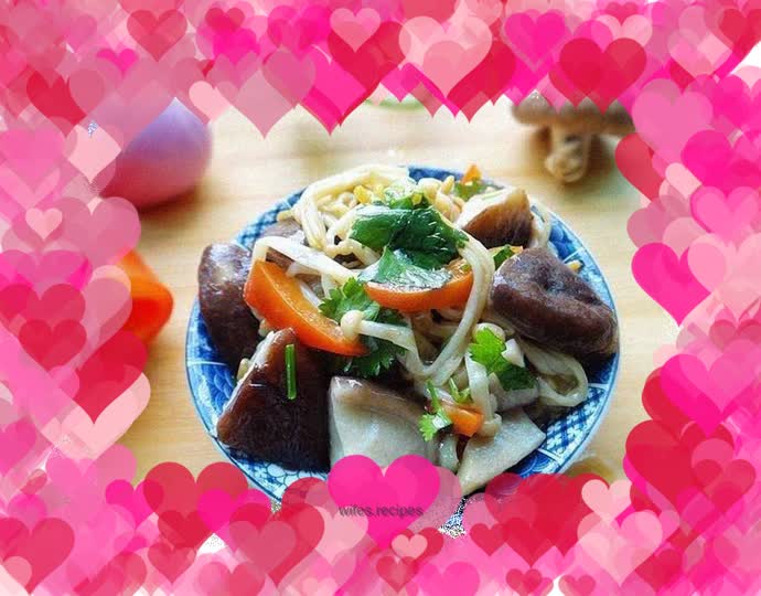 Stir-fried mushrooms
