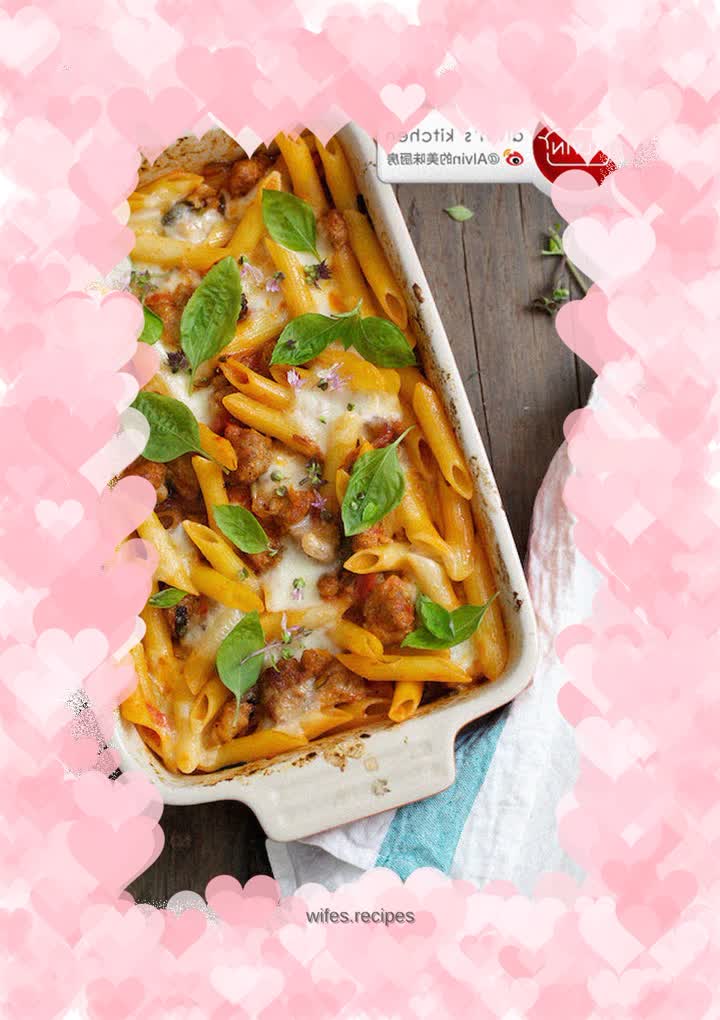 Tomato Sausage Tube Noodles