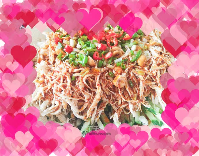 Spicy shredded chicken