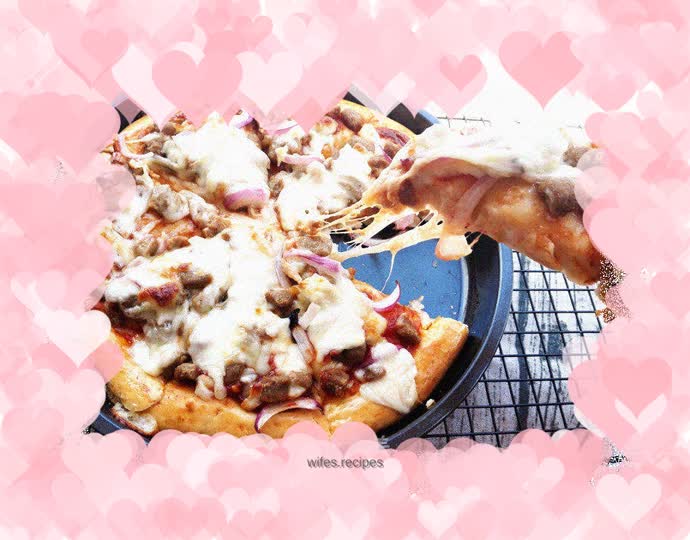 Black Pepper Beef Pizza