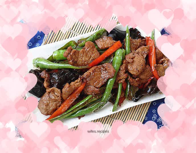 Stir-fried tenderloin