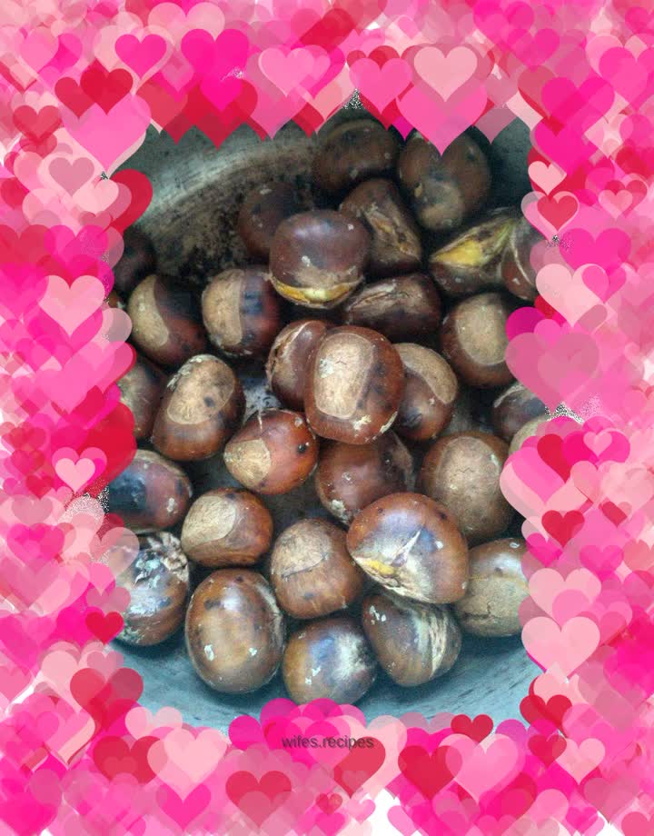 Stir-fried chestnuts in pressure cooker