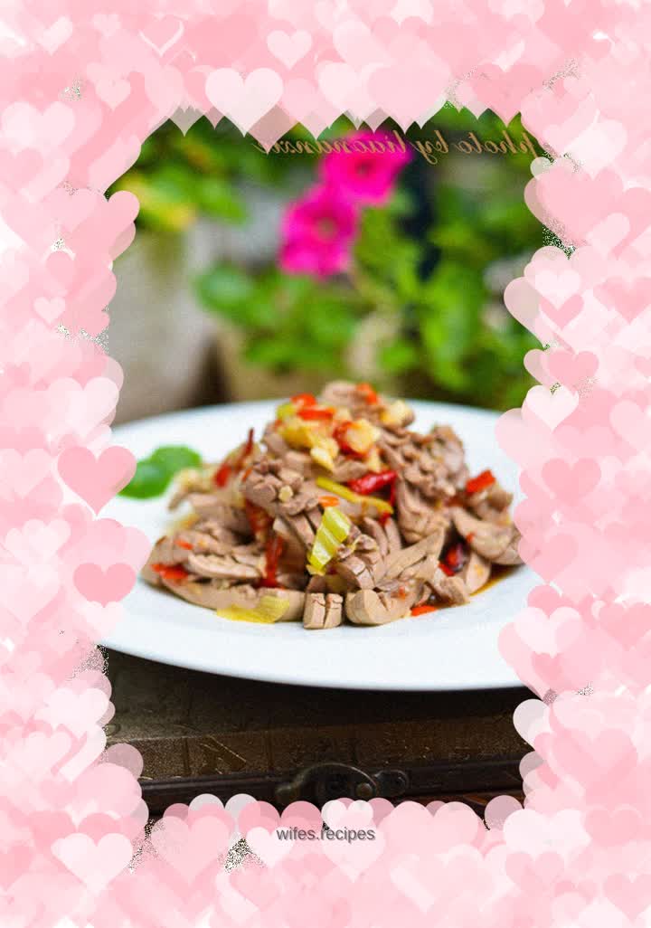 Pork loin with chopped pepper