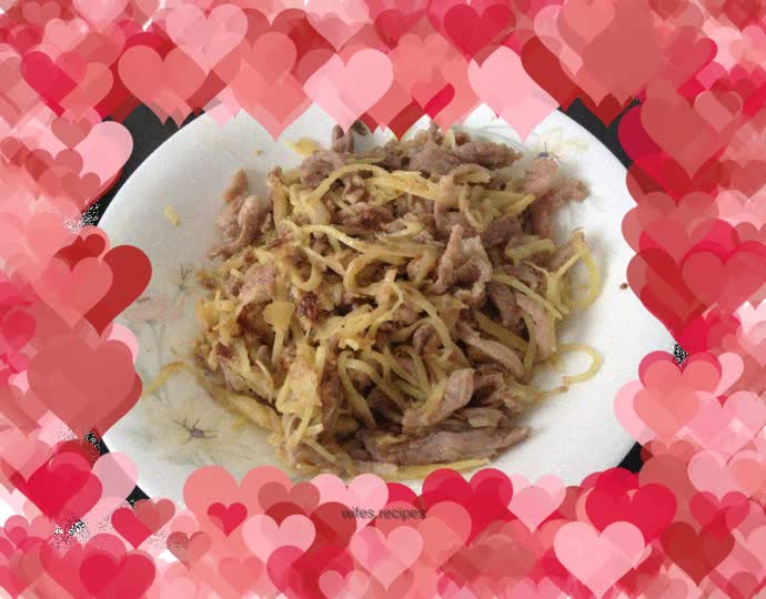 Shredded ginger pork