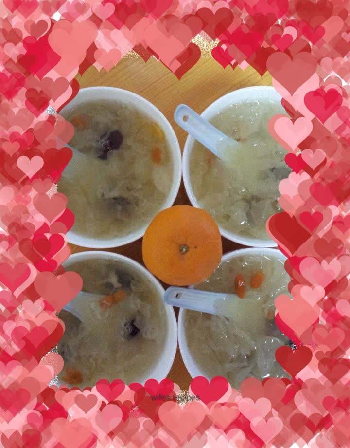 Rock Sugar, Red Dates and Tremella Soup