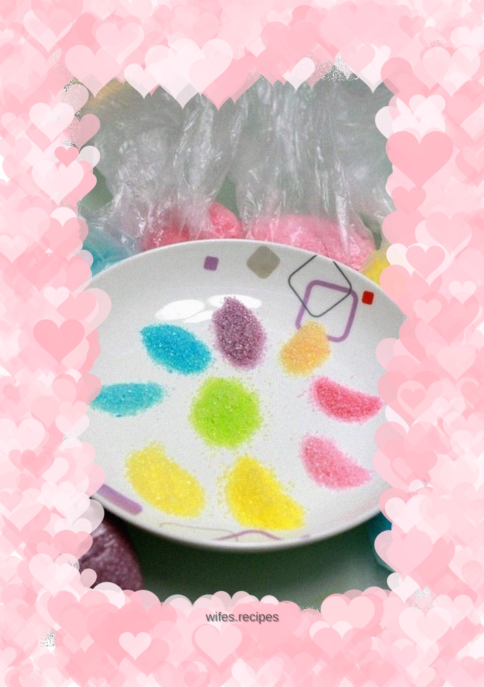 Homemade colored crystal candy-an indispensable decoration