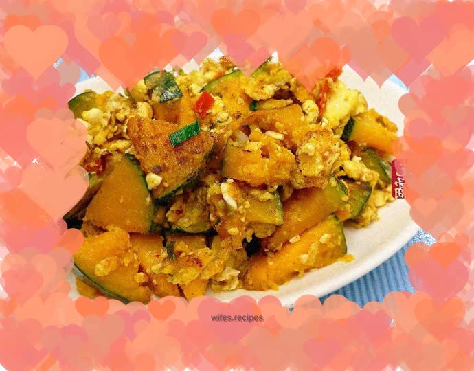 Hibiscus Salted Egg Pumpkin ☆Salted Egg Stir-fried Vegetables 6