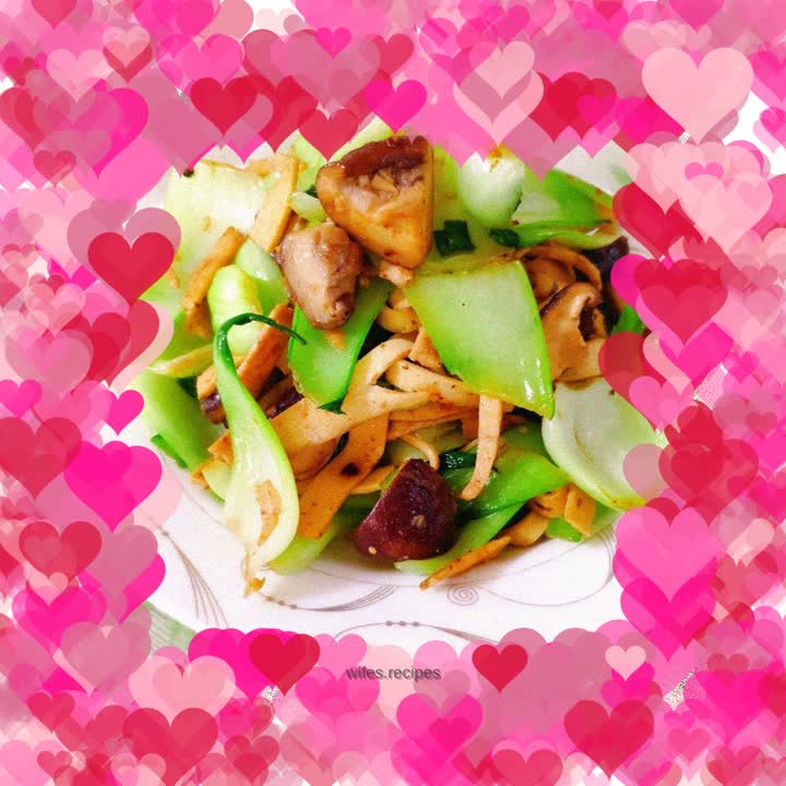 Mushroom, Rapeseed and Tofu Skin