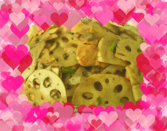 Stir-fried pork with lotus root