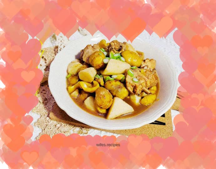 Chestnut and Yam Stewed Chicken Wings