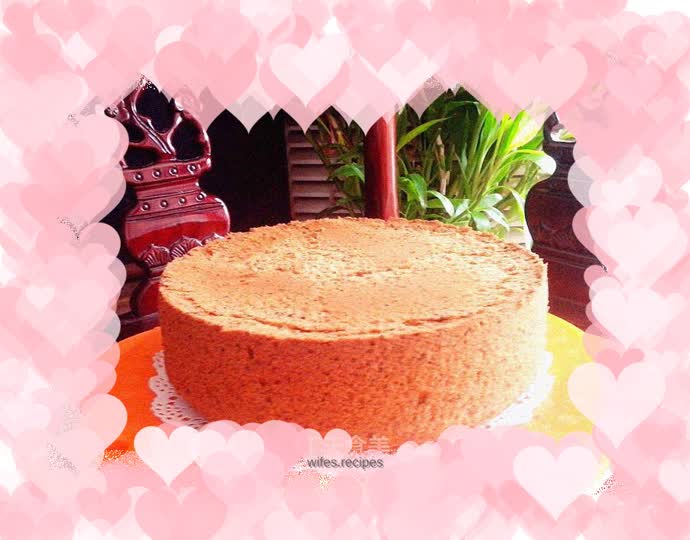 Black sesame chiffon cake