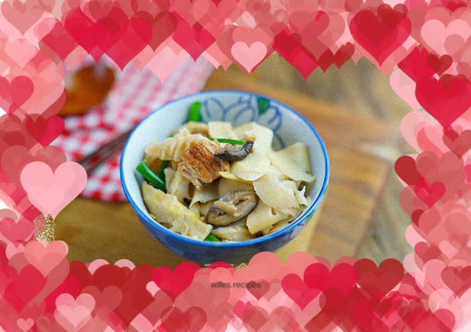 Pork braised bamboo shoots